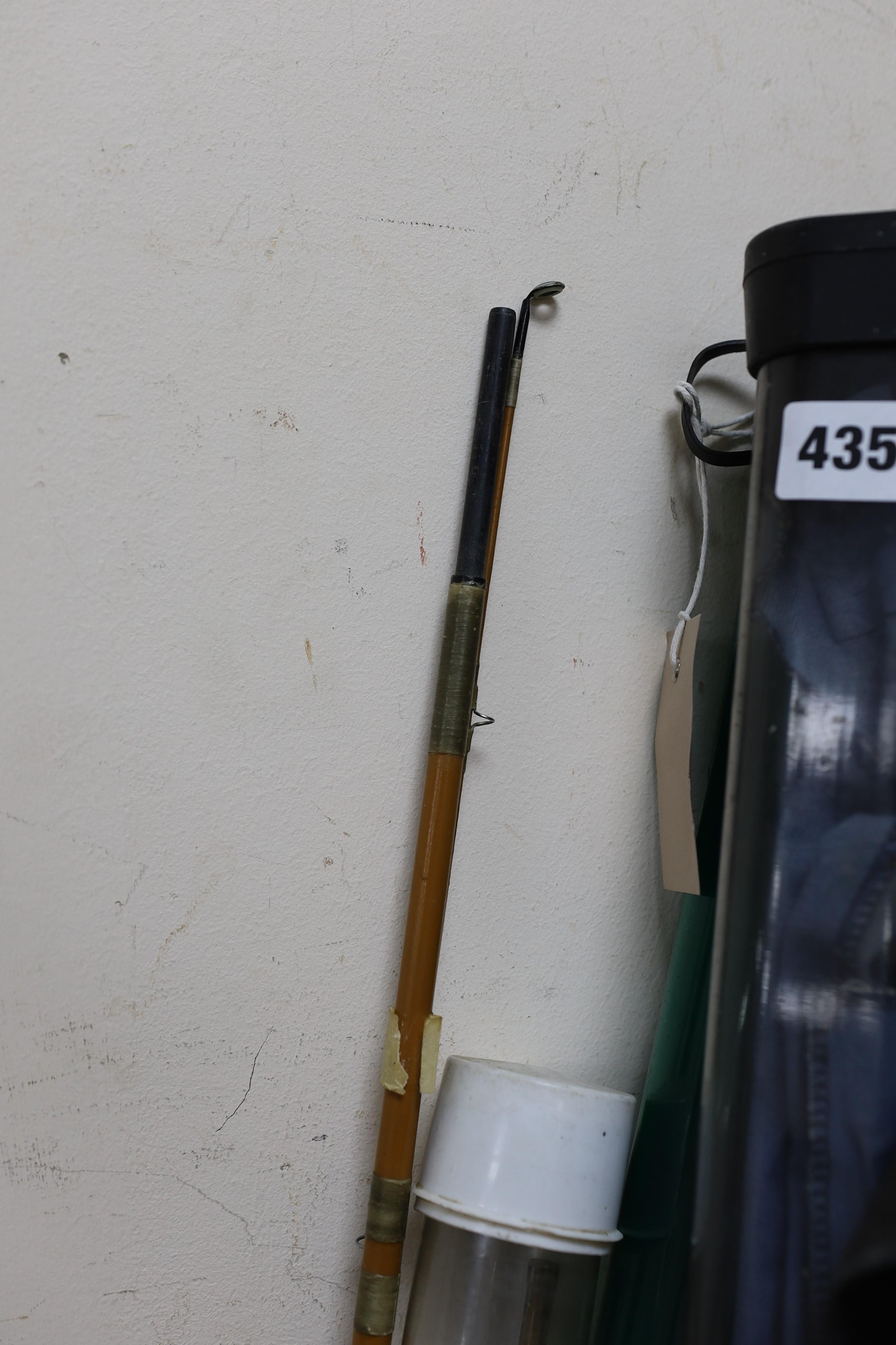 A group of fishing rods